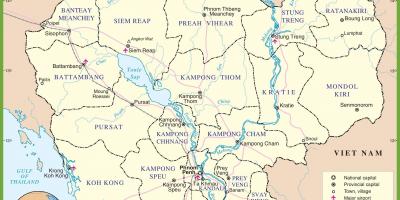 Mapa do Camboja político