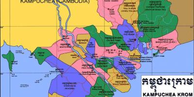 Mapa da kampuchea